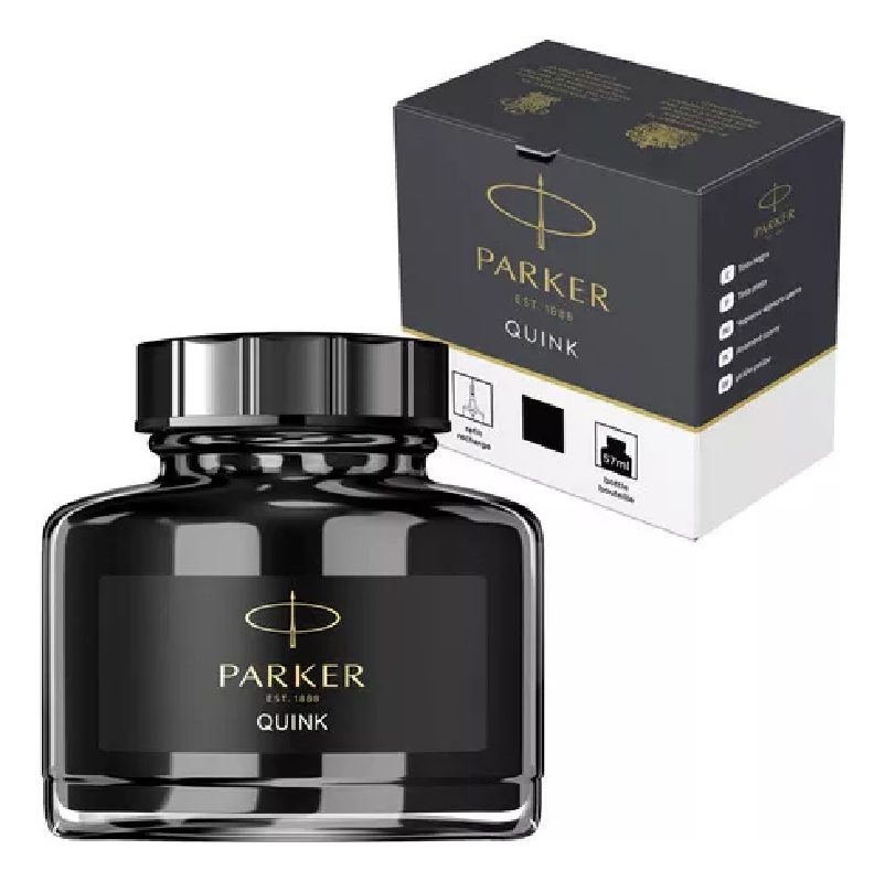 Tinta Para Pluma Parker Negra Frasco 57ml