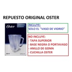 Vaso De Vidrio Oster Cuadrado 1.25 Litros Boroclass Original - Imagen 4