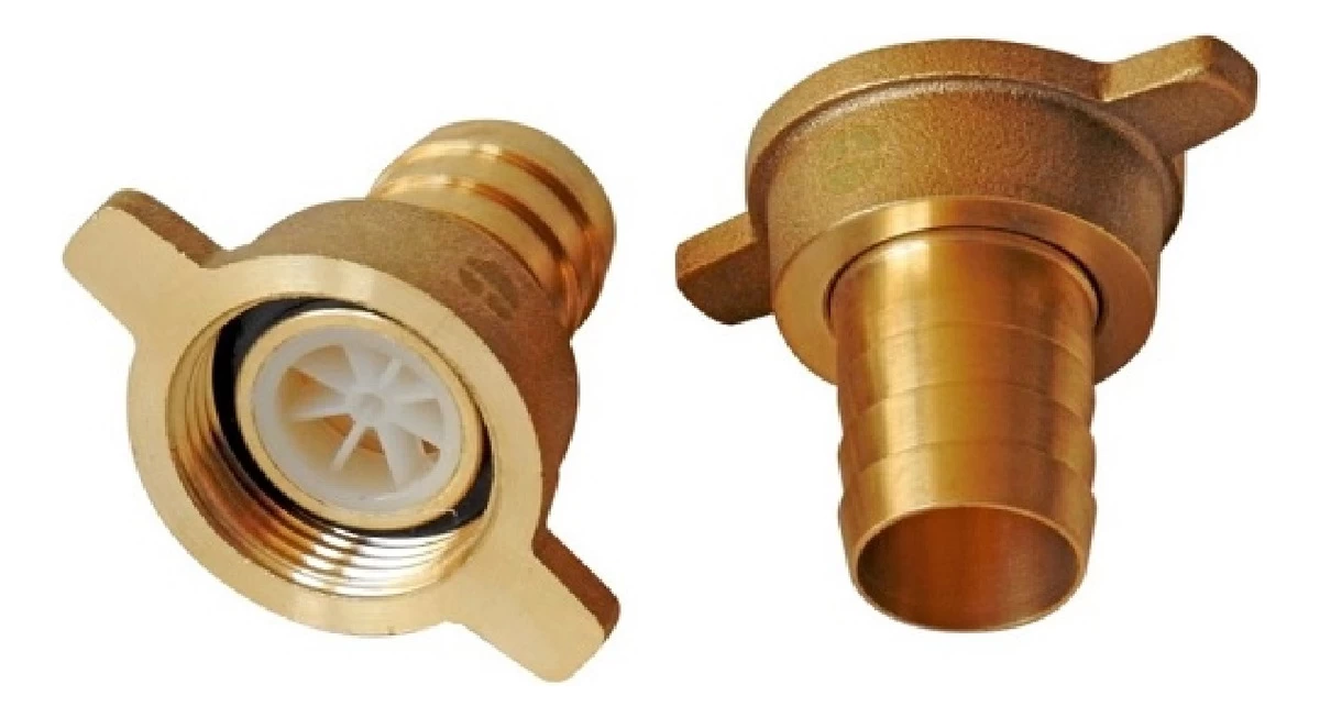 Union Conector Llave Manguera De Bronce 3/4'' Para Llave 3/4