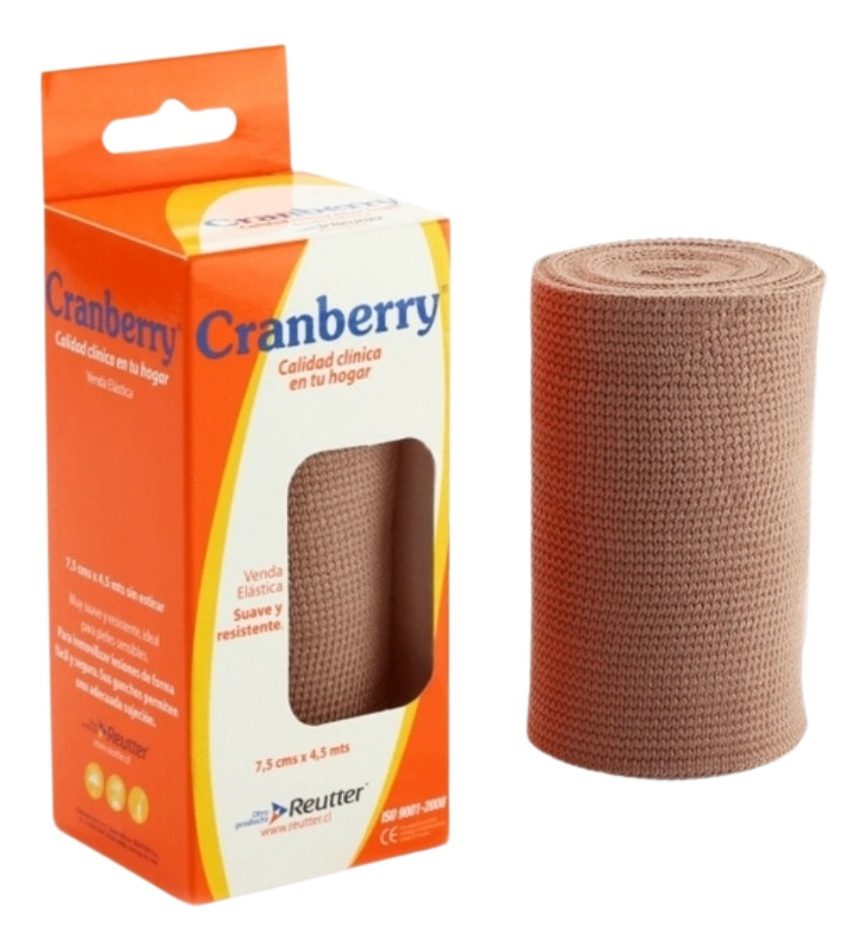 Venda Elástica 7,5cmx4,5 Mts Cranberry