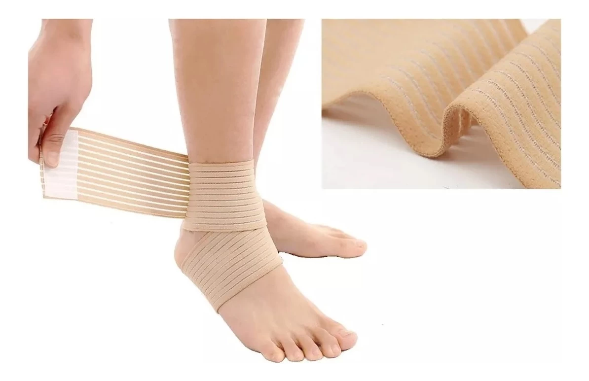2 Vendas Elásticas De Compresión Para Tobillo Codo Rodilla