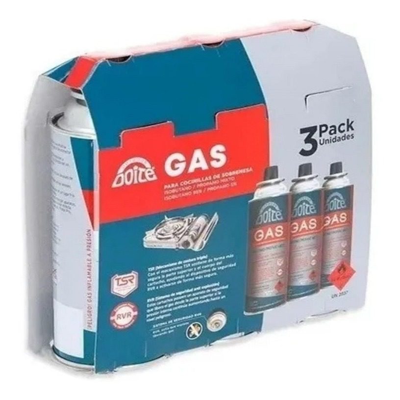 Pack Gas Doite Propano Butano Cocinilla Soplete Encimera 227