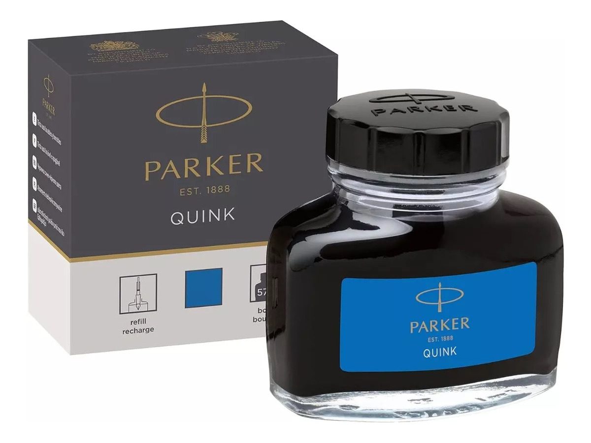 Tinta Para Pluma Parker Azul Frasco 57ml