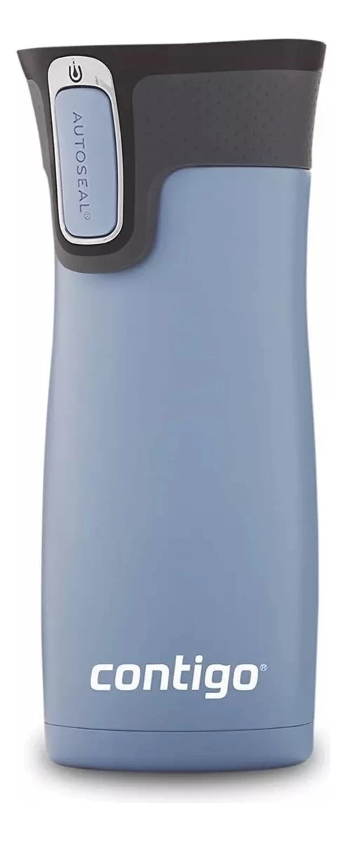 Termo Para Agua Vaso Térmico Café Contigo Westloop 16oz Color Celeste West Loop 2.0 Autoseal
