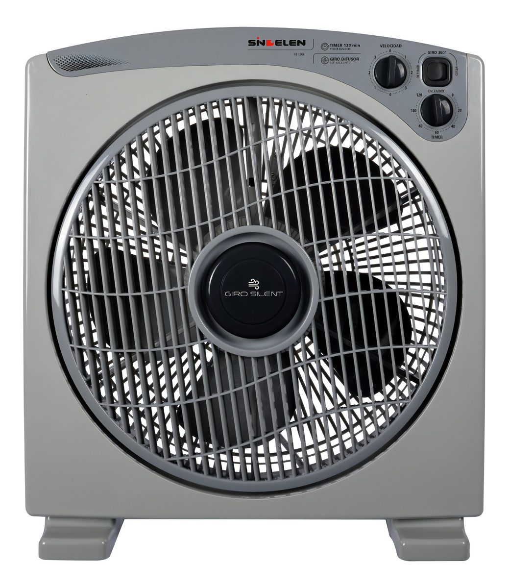 Ventilador Box 12 Sindelen Vb-12gr Cantidad De Aspas 5 Color Gris