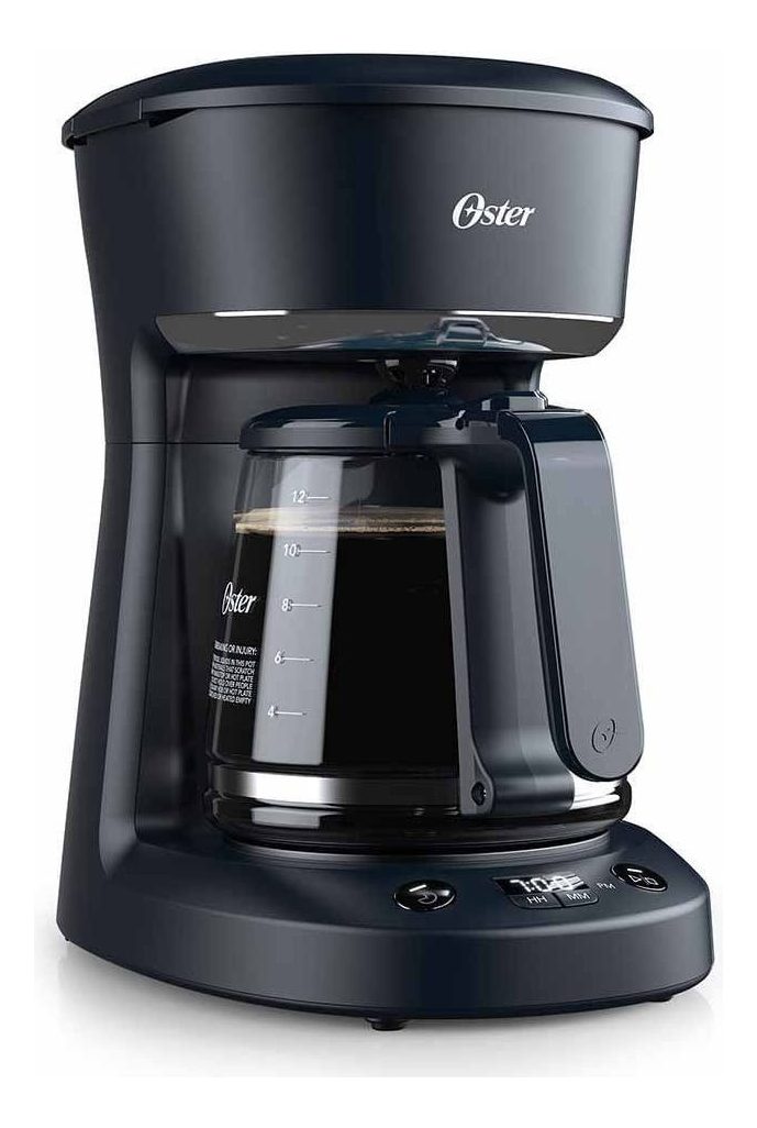 Cafetera Programable Oster(R) De 12 Tazas Negra Con Auto Apaga Color Negro