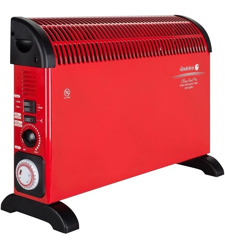 Calefactor Convector Sindelen Eep-2220 Color Rojo