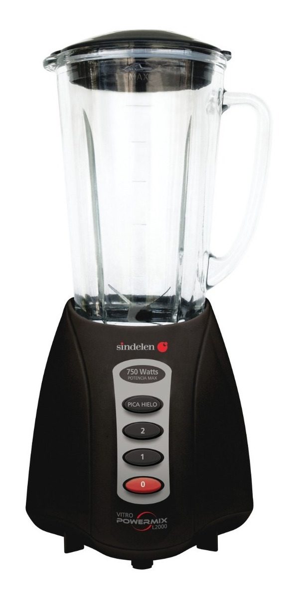 Licuadora Jarro Vidrio Sindelen L-2000vng 750w 1.8lt Color Negro