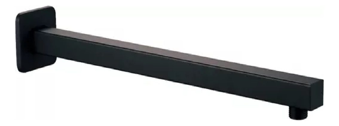 Brazo De Ducha 40 Cms Negro Mate Acero Inox Schwartz Taumm