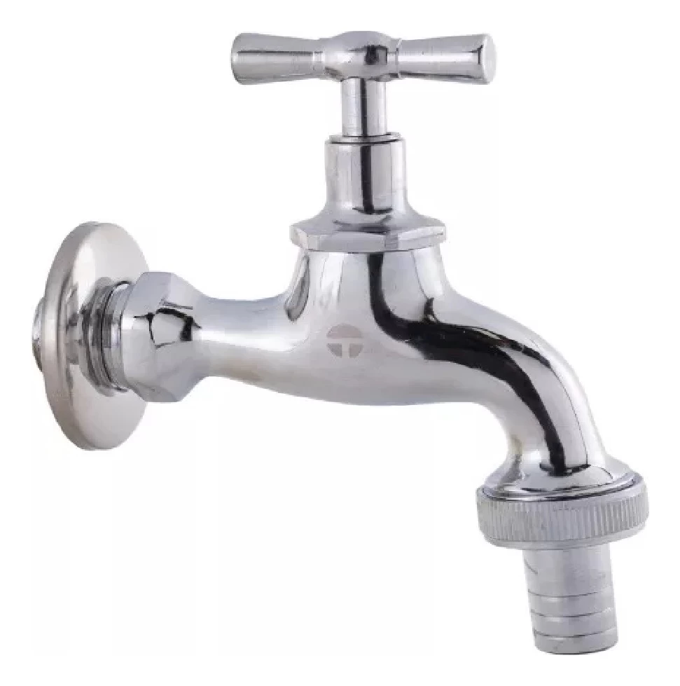 Llave Lavadero Con Flange He He 1/2 X 3/4 Taumm