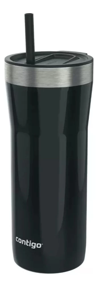 Vaso Térmico Contigo Streeterville Con Bombilla 946ml Color Licorice Liso