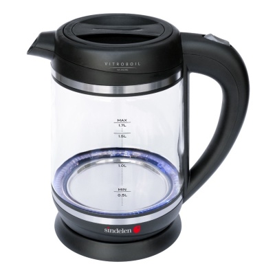 Hervidor Electrico Sindelen Vidrio 1700ml Ha-3450ng Color Negro