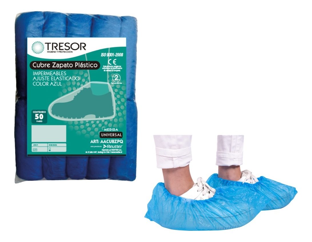 Cubre Zapato Tresor 100 Unidades Antideslizante Impermeable