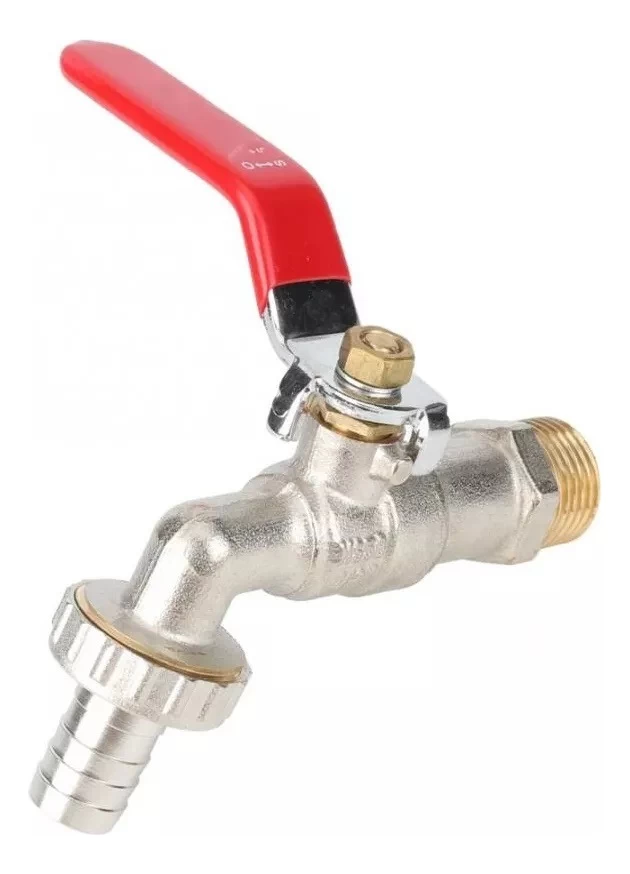 Llave De Paso Grifo Bola Jardin Metalica 3/4 '' Lavadora 3/4