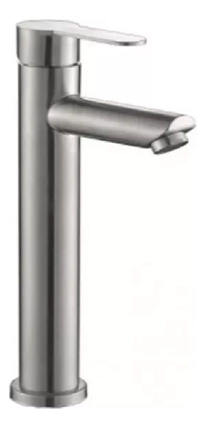 Monomando Lavamanos Alto Moderno Inoxidable Taumm 31cm