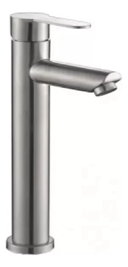 Monomando Lavamanos Alto Moderno Inoxidable Taumm 31cm