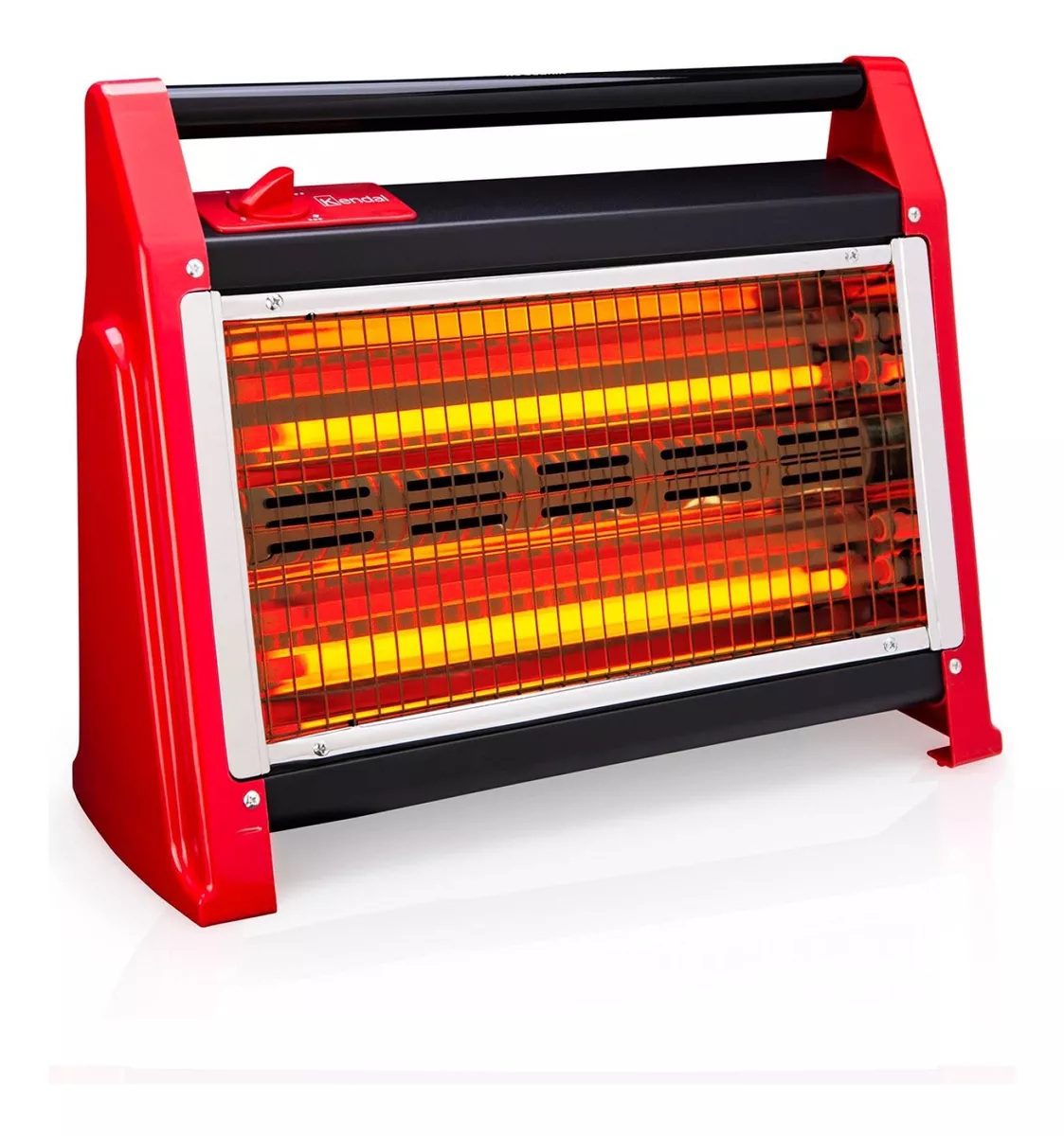Estufa Calefactor Cuarzo Kendal Kc-160as Calor Limpio Rojo