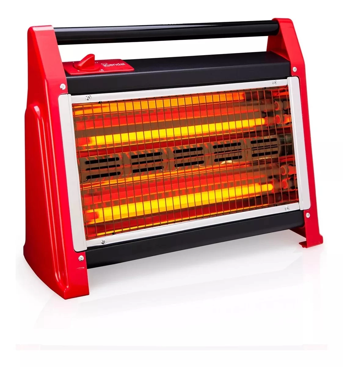 Estufa Calefactor Cuarzo Kendal Kc-160as Calor Limpio Rojo