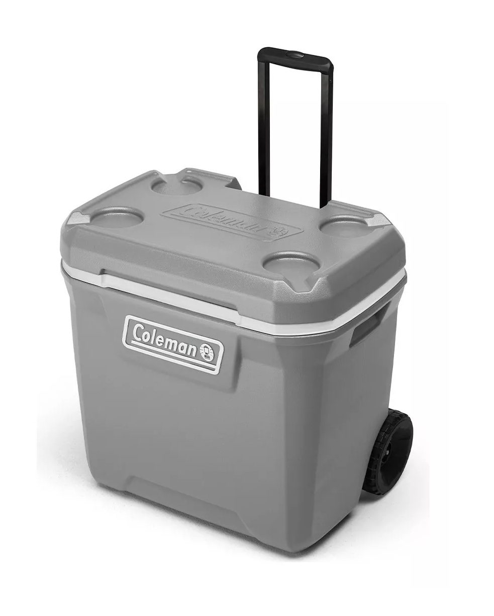 Cooler Coleman Rock Gris Con Ruedas 62 Litros 65qt