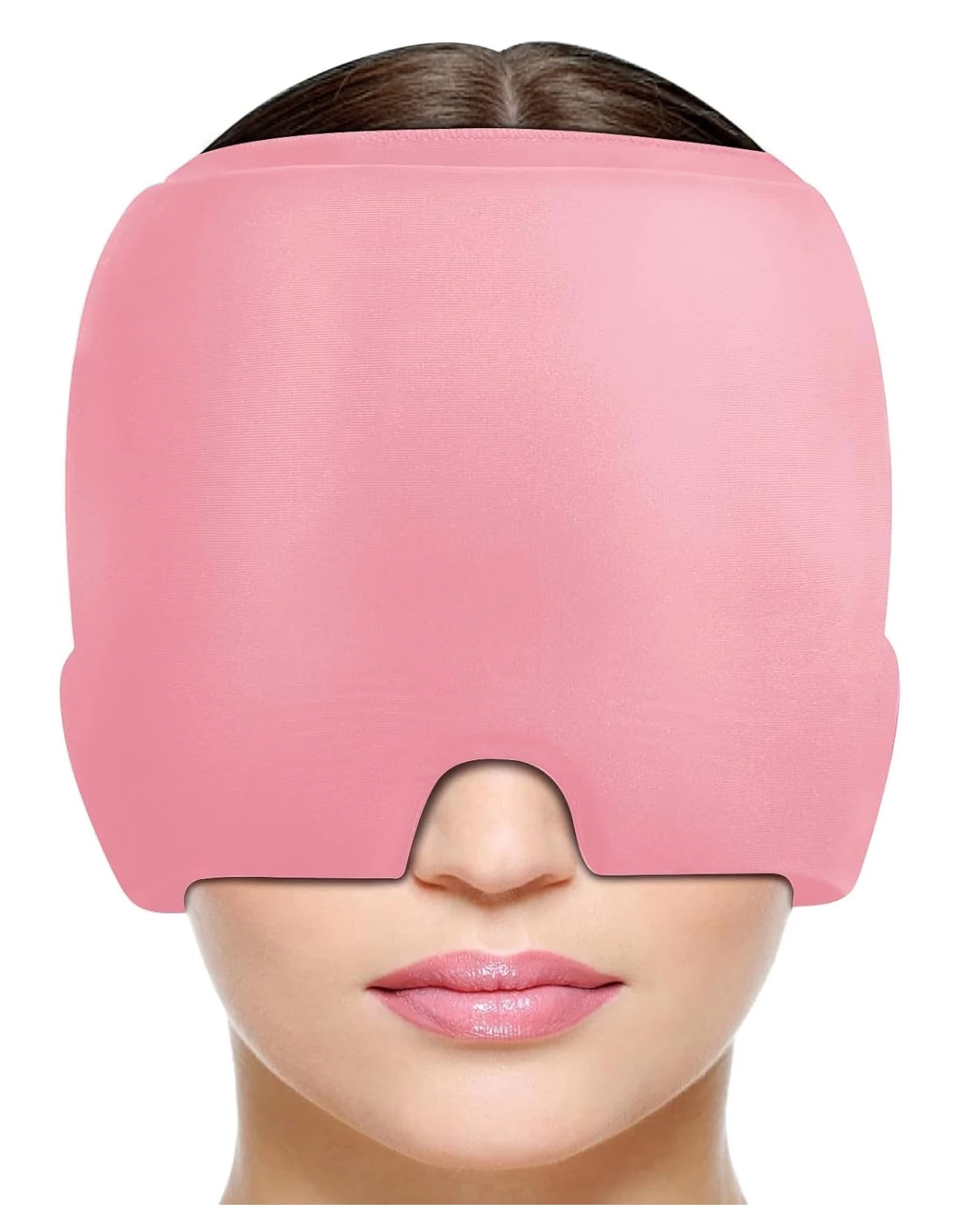 Gorro De Gel Alivio De Migraña Terapia De Frío Color Rosa
